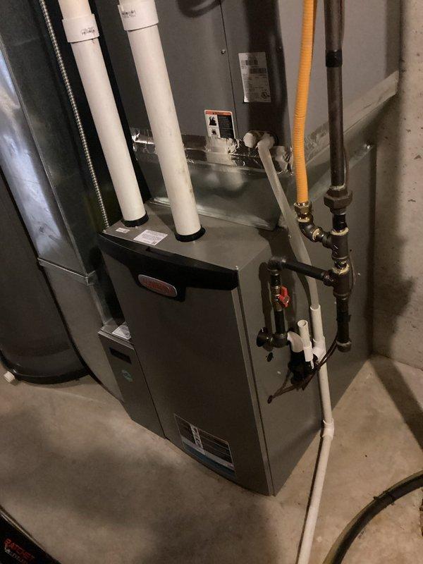 Responded to call for upstairs furnace not keeping up with temperature demand. Diagnosed issue with NEST thermostat communication - system was in idle state despite active call for heat. Cycled power to restore operation, replaced batteries in both thermostats which corrected temperature reading discrepancies. Verified proper furnace operation with good temperature rise and no error codes. Customer advised that NEST thermostat may require replacement if issues persist.