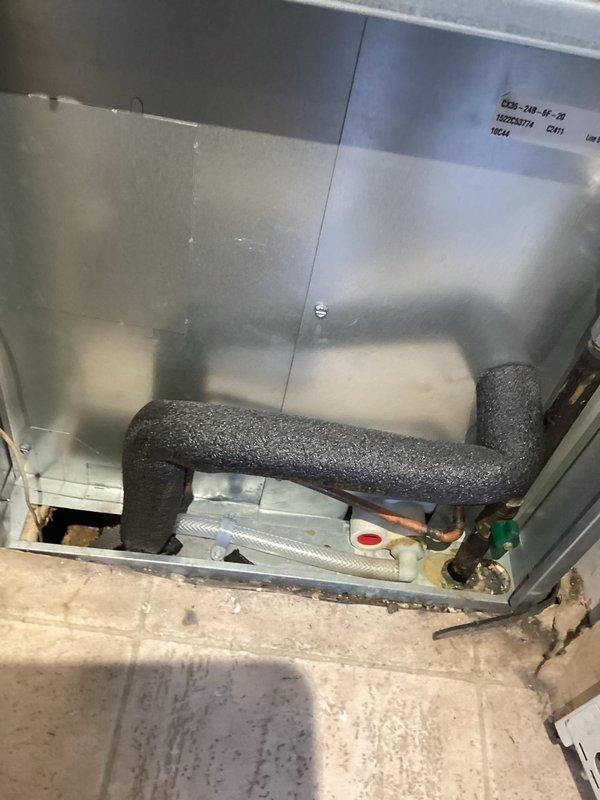 Diagnosed no heat issue on older furnace system. Confirmed power supply (120V and 24V) reaching control board, but diagnostic light was non-functional. Determined control board failure and ordered replacement part for upcoming repair visit.