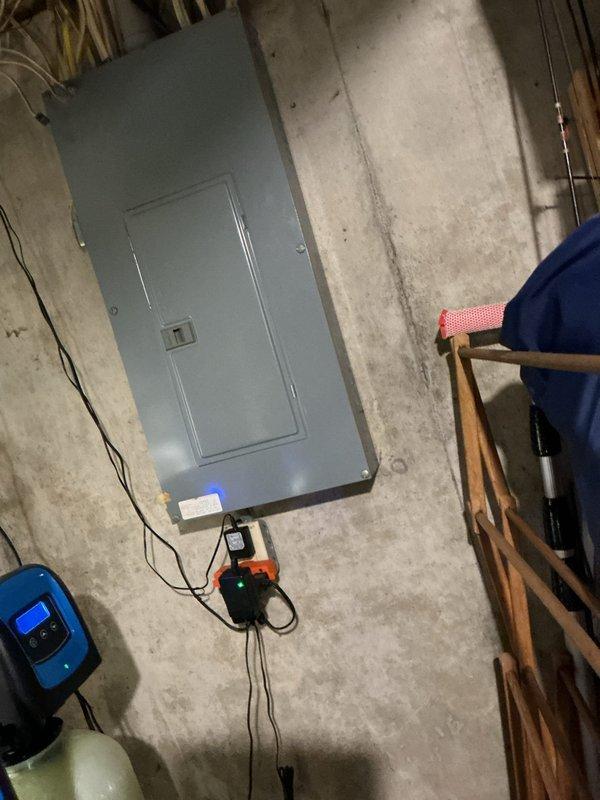 Diagnosed and repaired a pinhole leak in copper water supply line serving the dishwasher. Replaced damaged section of copper pipe with PEX tubing, reconnected the system, and performed leak test to confirm proper operation. Water service was restored with no further leakage observed in the basement ceiling area.