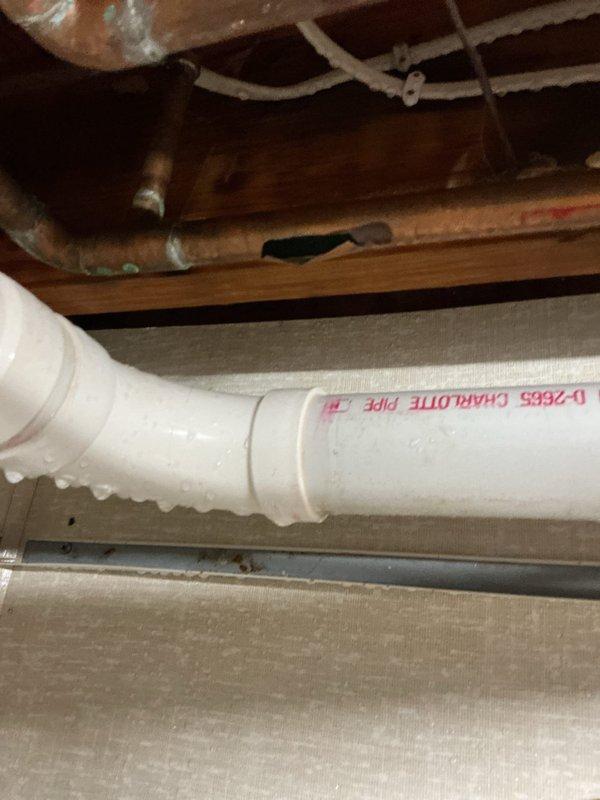 Responded to emergency call for burst copper pipes in basement caused by freezing conditions. Discovered multiple failure points in the plumbing system with active water leakage causing basement flooding. Completed comprehensive repairs including installation of new shower valve, replacement of shut-off valves, and repairs to eight separate pipe leaks to restore system integrity and prevent further water damage.