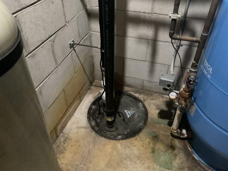Diagnosed and replaced a recently installed Zoeller ejector pump that had failed, causing sewage backup. Pump was replaced under warranty and system was tested to ensure proper operation. Also performed inspection of the sump pump as requested.