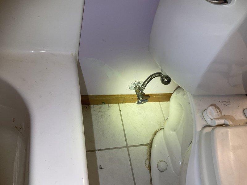 Responded to a service call for a leaking toilet on the 2nd level. Customer had previously attempted to rebuild the toilet themselves. Completed the repair by properly installing a new supply tube and correctly positioning the customer-supplied fill valve and flapper, resolving the water infiltration issue.