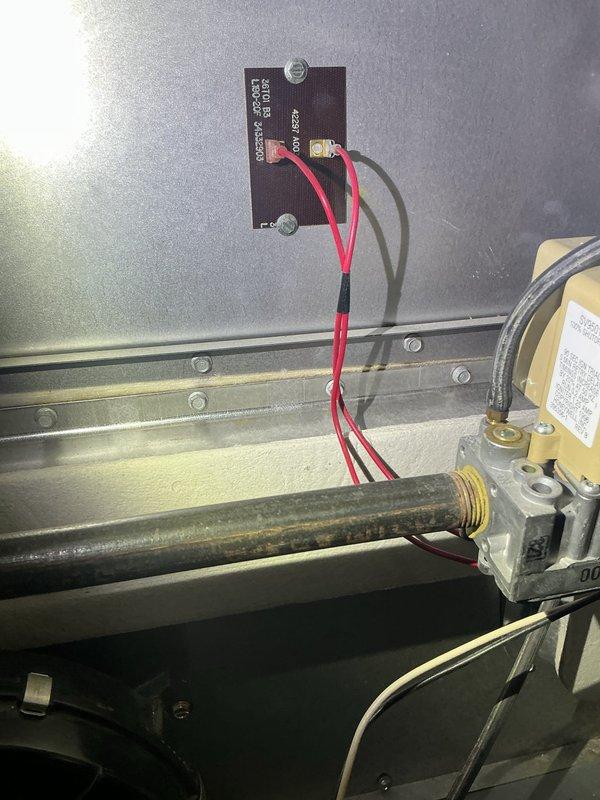 Performed a furnace tune-up on a 26-year-old EnviroPlus heating system that was experiencing high electricity usage. Inspection revealed multiple broken eyelets that had fallen onto the secondary heat exchanger, resulting in dangerously high carbon monoxide levels in the exhaust and excessive amp draw. System was tagged as unsafe and recommendation made for equipment replacement consultation.