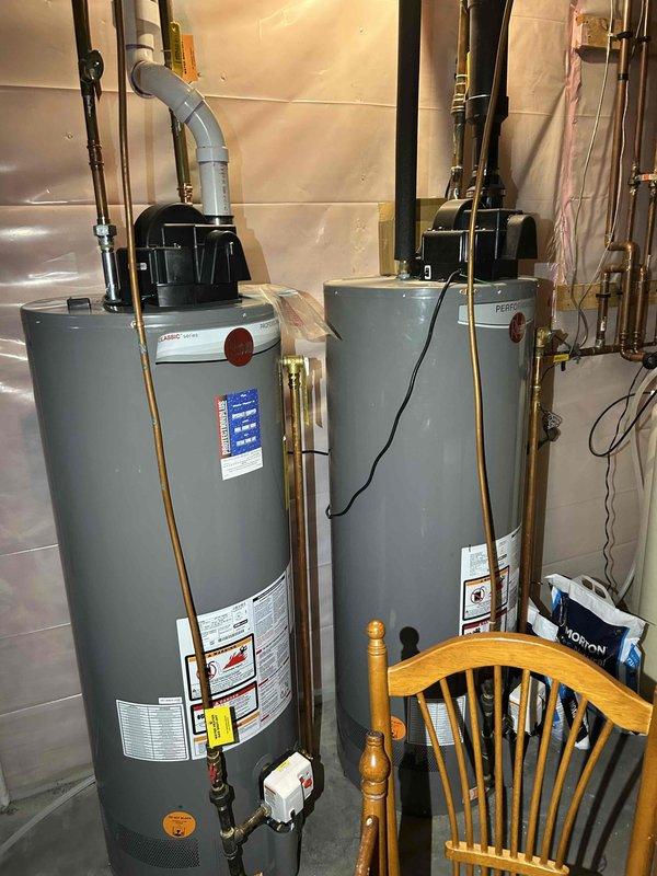 Performed comprehensive furnace tune-up with all systems operating normally. Conducted thorough inspection of heat exchanger, combustion analysis, gas pressure verification for both high/low stages, and examination of flame sensor and burners. Cleaned pressure switch, condensation trap and tube, and verified proper operation of thermostat, humidifier pad, and air exchanger with no immediate concerns identified.