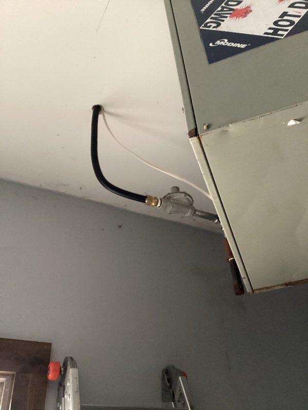 Installed shut-off valve on gas heater located in garage per request. Verified proper operation of all gas appliances after installation by confirming successful ignition and normal function. Job completed successfully with no issues.