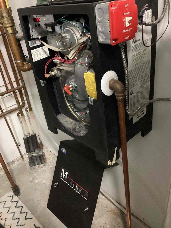 Performed warranty repair on boiler system by replacing defective igniter and flame sensor. After installation, conducted thorough operational testing including a 20-minute heating cycle followed by shutdown and restart sequence to verify proper system functionality. Unit is now operating correctly with restored ignition capability and flame detection.