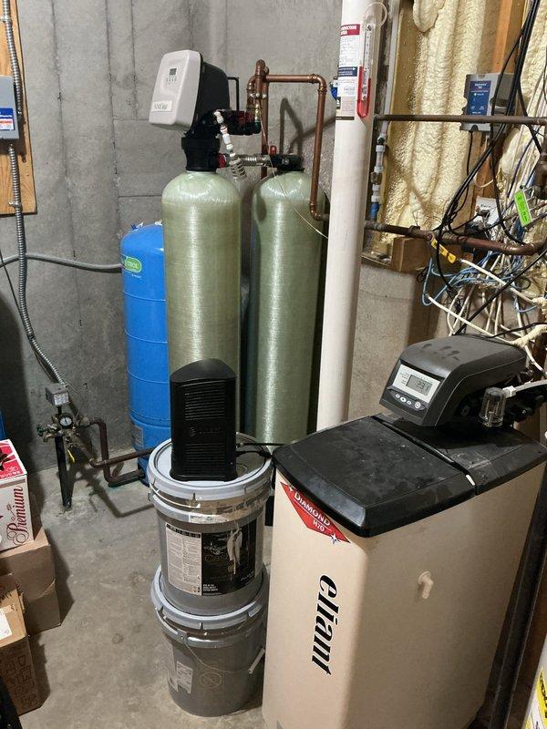 Performed comprehensive furnace inspection on 11-year-old unit. Diagnostic testing showed furnace operating at 92.7% efficiency with acceptable CO levels. Identified three issues requiring attention: broken electronic air cleaner, UV bulb requiring replacement, and failing ignition components. Submitted parts order form and will return to complete repairs once parts are sourced.