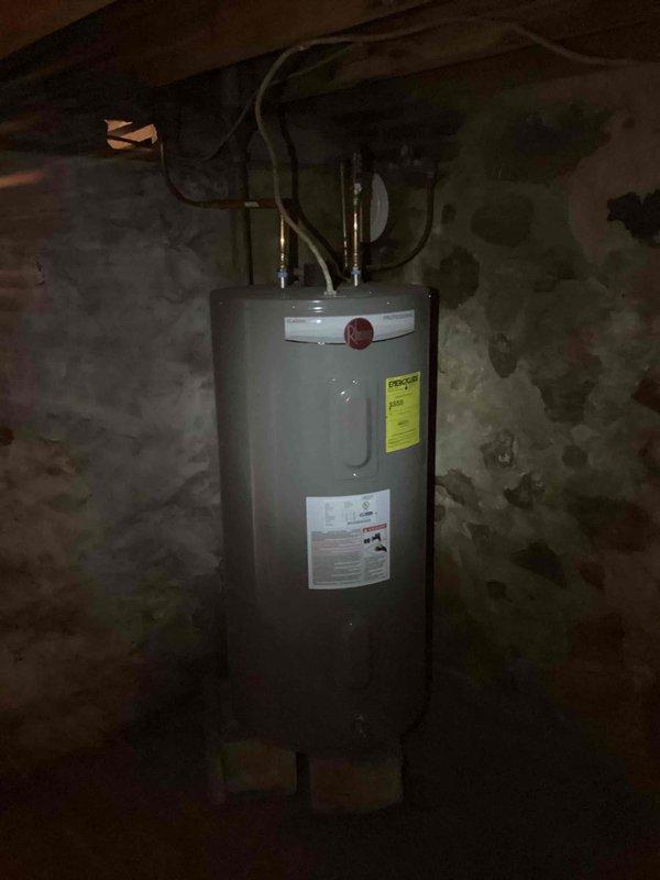 Installed a mechanical damper assembly (up to 12 inch) in the upstairs ductwork as sold repair. Successfully completed the manual damper installation per homeowner's specifications and restored all components to proper working condition. Documentation photos taken of the utility area including water heater and electrical panel.