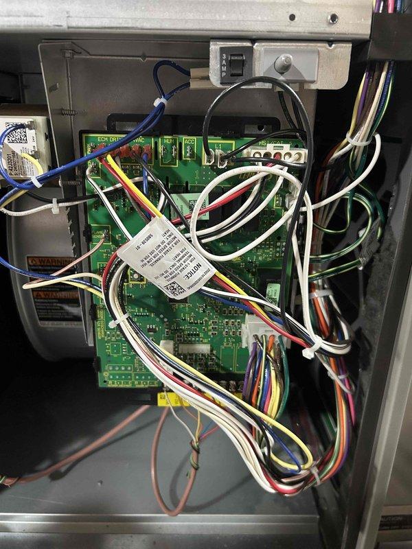 Completed annual furnace tune-up on 1-year-old system, clearing accumulated debris from condensate drain line and trap. Verified proper operation of all critical components including inducer motor, pressure switch, control board connections and thermostat functionality, with combustion CO at 18 ppm. System is operating within normal parameters with no immediate concerns requiring attention.