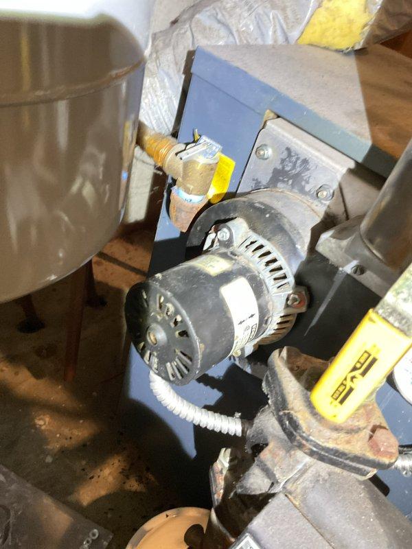 Replaced zone valve power head on boiler system as specified in estimate. Upon inspection of combustion blower, determined incorrect model was supplied (CGA instead of required CGI model). Reordered correct combustion inducer assembly and will return to complete installation.