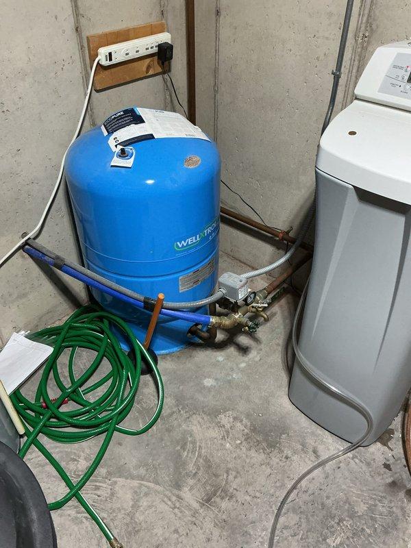 Replaced leaking whole-home water filter with customer-supplied unit. Installed new canister-style filter system, ensuring proper connections to existing plumbing. System tested for proper operation with no leaks observed at completion.