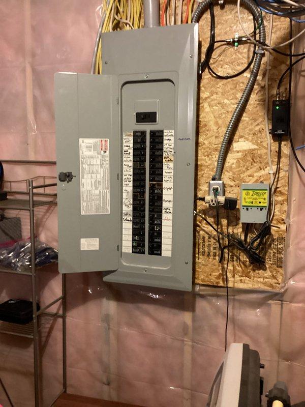 Responded to service call for Alpine 600 humidifier leaking water onto floor. Cleaned water line hose and restored proper operation. Observed significant calcium buildup on recently replaced humidifier pad, indicating potential water softener malfunction. Scheduled water quality analysis to address recurring mineral accumulation issues.