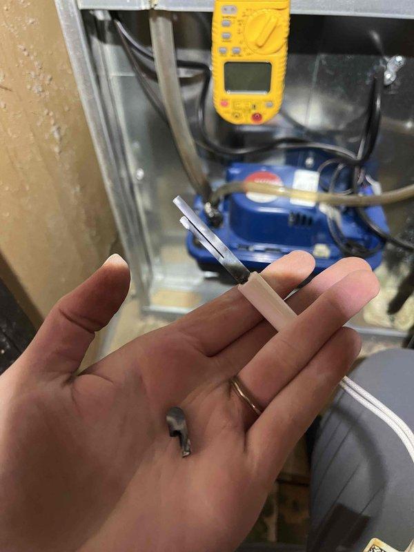 Responded to no heat call for LP mobile home furnace estimated to be 10+ years old. Diagnostic testing revealed broken igniter as the root cause. Provided customer with replacement options as appropriate 115V igniter was not available on service vehicle.