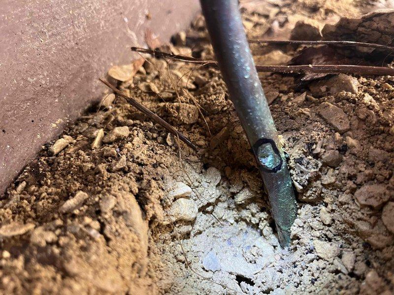 Responded to a gas leak call where the propane copper line had developed a hole before the regulator, causing hissing and gas leakage at the LP tank connection outside the residence. Verified the customer had properly turned off the furnace and water heater as safety precaution. Customer was advised to contact their gas company for necessary repairs, which was scheduled for same-day service.