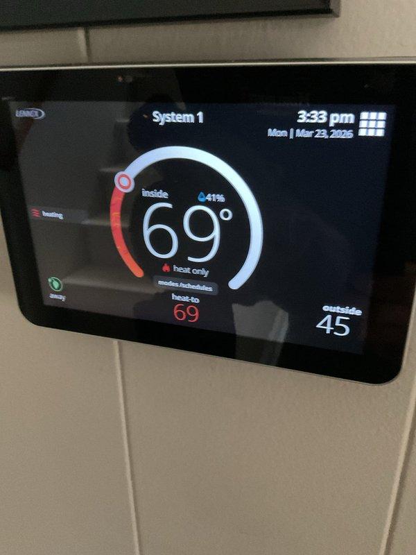 # HVAC Maintenance - Agreement Service Summary

Completed comprehensive maintenance agreement service including A/C maintenance, furnace check, and heat pump testing. Customer reported loud noise from heat exchanger and concerns about heat pump noise following snowfall; verified operation through S30 thermostat and conducted exterior inspection, confirming heat pump was likely in defrost cycle with no operational issues found. Performed complete tune-up on unit connected to S30 system, all equipment operating within normal parameters. Discussed aging atmospheric water heater and recommended installation of water alarms as preventive measure against potential leaks.