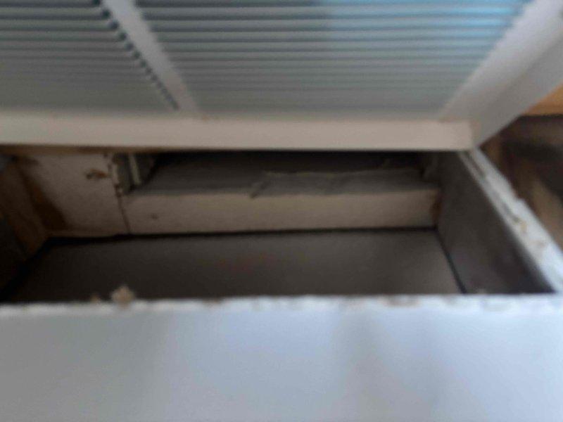 Completed comprehensive duct cleaning service in conjunction with new HVAC system installation. Removed significant accumulation of debris including dust, insects, and foreign objects from ductwork and ventilation system. Thoroughly cleaned all supply and return vents, restoring proper airflow and improving indoor air quality for optimal system performance.