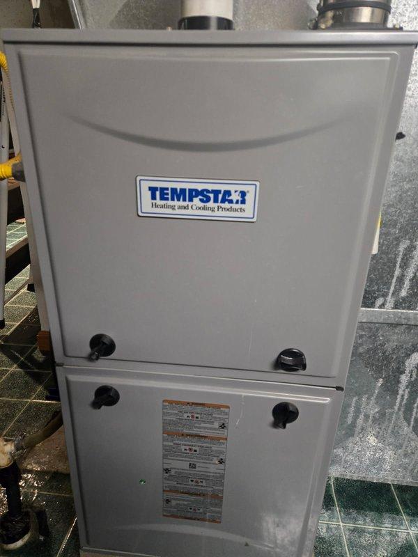 Responded to no heat call on Tempstar furnace unit. Upon arrival, system was operating normally with no immediate issues detected. Performed comprehensive tune-up service including inspection and cleaning of all routine components. Conducted thorough heat exchanger inspection with no cracks or compromises found. Verified proper gas pressures at manifold and measured supply air temperatures within acceptable range. Cycled system through multiple heating cycles and monitored continuous operation for fifteen minutes to replicate reported intermittent condition. All components tested within manufacturer specifications. System operating properly at time of departure.