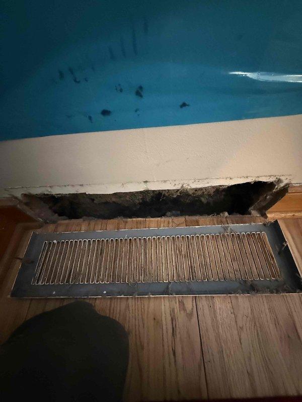 Completed comprehensive duct cleaning service including mobilization and setup for 15 openings covering both return and supply ducts throughout the residence. Installed condensate pump on furnace with discharge piping routed to laundry sink to ensure proper drainage and prevent overflow. Cleaned rigid dryer vent ductwork to remove lint accumulation and restore proper airflow for safe dryer operation.