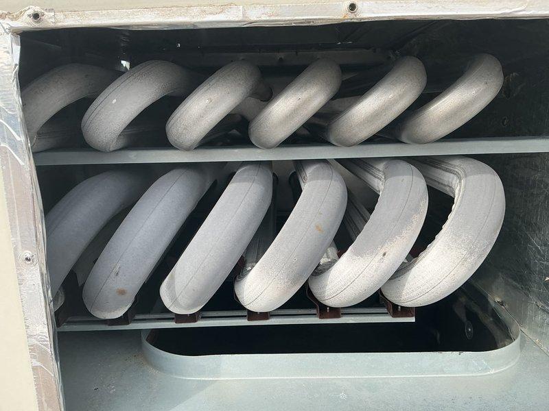 Completed fall/winter preventive maintenance on two commercial rooftop units. Replaced dirty return air filters, performed comprehensive safety inspection of heating systems including heat exchanger and electrical components, and verified proper operation of heating and fan functions. All equipment tested and confirmed operational with no issues noted.