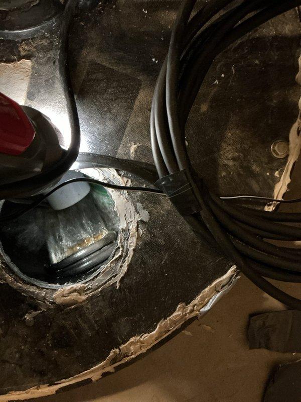 Responded to callback for sump pump malfunction following recent installation. Upon inspection, identified that the float switch was positioned several inches too high, preventing the primary pump from activating at the proper water level. This caused the battery backup system to engage prematurely before the main sump pump could operate. Adjusted float switch downward by several inches to ensure proper activation sequence, with primary pump now triggering before backup system. Tested operation to verify correct cycling and proper water level management. Issue resolved.