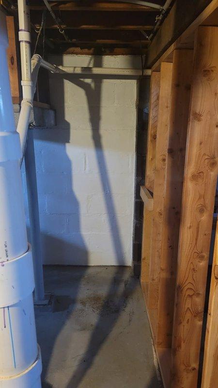 Responded to a leaking outdoor lawn faucet that had frozen and failed. Accessed the water supply line running through the attic/crawl space, removed the damaged frozen faucet assembly, and installed a new lawn faucet with proper connections to the existing copper supply line. Verified proper operation and no leaks upon completion.