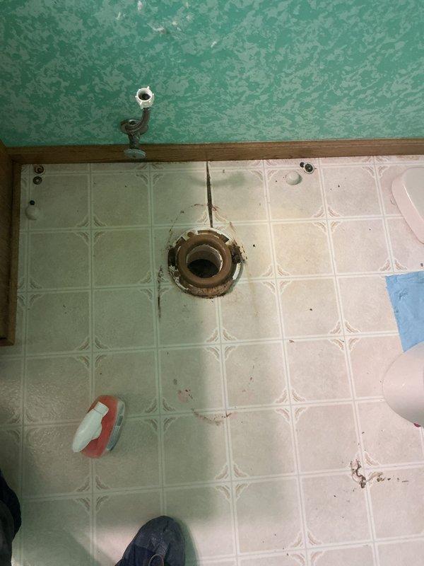 Responded to complaint of persistent foul sewer odor in bathroom that had developed over several weeks. Upon inspection, identified the primary source as a compromised P-trap in the shower drain assembly. While addressing the odor issue, replaced the wax ring seal on the main bathroom toilet as preventative maintenance since the toilet was already being serviced in the affected area. Additionally, replaced the wax ring on the basement toilet to ensure proper sealing and prevent future odor migration from the drain system.