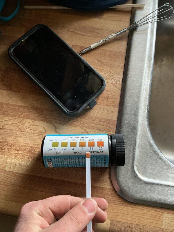 Completed annual plumbing inspection and diagnosed water heater error caused by faulty flammable vapor sensor. Replaced defective sensor to restore proper water heater operation. Performed water hardness testing as part of comprehensive system evaluation.