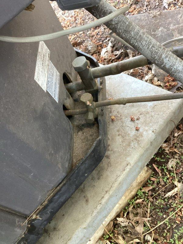 Replaced a damaged evaporator coil (up to 3 ton capacity) due to a cracked drain pan. Removed the failed coil, brazed in the new warranty replacement unit, and reconnected the plenum. Pulled a vacuum on the lineset to ensure system integrity, charged the system with R-410A refrigerant to manufacturer specifications, and reconnected the condensate drain line. Verified proper system operation with outdoor ambient temperature at 37°F. All components functioning within normal parameters upon completion.