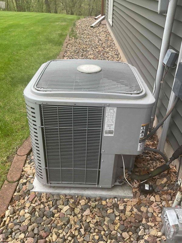 Completed routine maintenance tune-up on both heating and cooling systems as part of recurring maintenance agreement. Found and replaced dirty air filter to restore proper airflow and system efficiency. Inspected outdoor condensing unit and indoor furnace components, verified all systems operating within normal parameters with no issues identified.