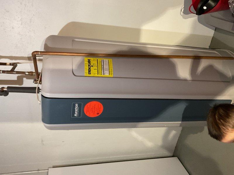 Completed annual AC maintenance tune-up including exterior unit wash-down, contactor inspection, and capacitor testing. Identified unusual drain trap configuration where furnace condensate, AC drain, reverse osmosis backflush, and water softener discharge converge into single drain point. Plumbing follow-up visit scheduled to evaluate drain trap setup and ensure proper drainage functionality.