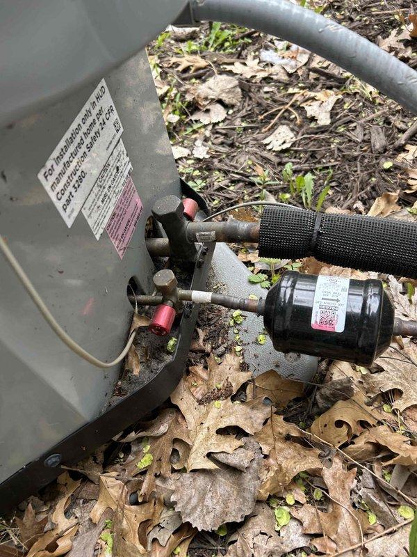 Completed annual AC tune-up and preventive maintenance service on residential split system. Cleaned condenser coil and filter, inspected refrigerant lines and service valves, verified all electrical connections, and tested system operation to ensure proper cooling performance for the upcoming season.
