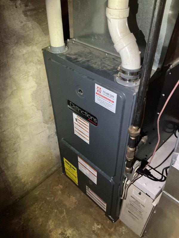 Completed routine air conditioning maintenance tune-up on a 6-year-old system as part of recurring maintenance agreement. Performed thorough cleaning of condenser coil and comprehensive system inspection with no concerns identified. All components operating within normal parameters.