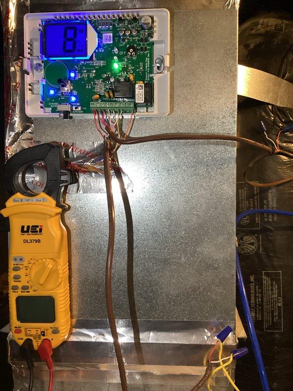 Responded to callback for non-functioning whole-home humidifier system with relative humidity reading stuck at 8%. Diagnosed failed humidistat control and defective solenoid valve preventing unit operation. Replaced both components under warranty coverage. Verified proper system operation and confirmed humidifier cycling correctly with accurate humidity readings upon completion.