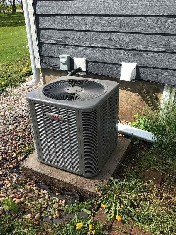 Completed comprehensive BOGO furnace and air conditioning tune-up at residential property. Performed full system inspection on both HVAC units, confirming proper operation of furnace and AC system. Conducted thorough cleaning of outdoor Lennox condensing unit including coil washing, tested all electrical components both indoor and outdoor with all readings within manufacturer specifications. Cleared and inspected furnace drainage hoses for proper flow, cleaned flame sensor to ensure optimal ignition performance, and verified all safety controls functioning correctly.