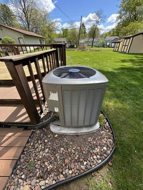 Completed comprehensive cooling system tune-up on front residential AC unit as part of recurring maintenance agreement. Performed thorough inspection of all components, verified equipment operating to manufacturer specifications, cleaned outdoor condenser coil with water, replaced air filter, cleared condensate drain line, and conducted full system operational test. All equipment functioning properly with no issues identified at time of service.