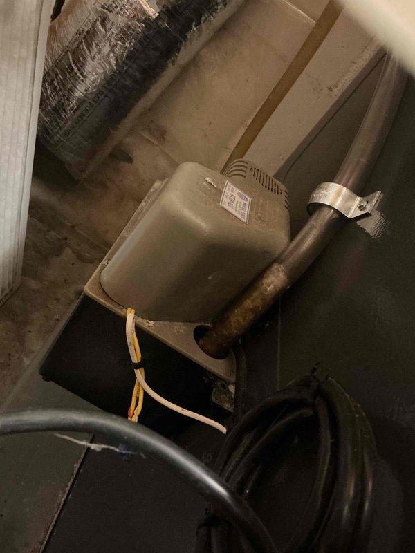 Completed scheduled air conditioning tune-up and maintenance inspection on Daikin HVAC system. During inspection, identified malfunctioning condensate pump that had seized and was no longer operational. Removed failed condensate pump unit and installed new replacement pump to ensure proper drainage and prevent potential water damage or system shutdown.
