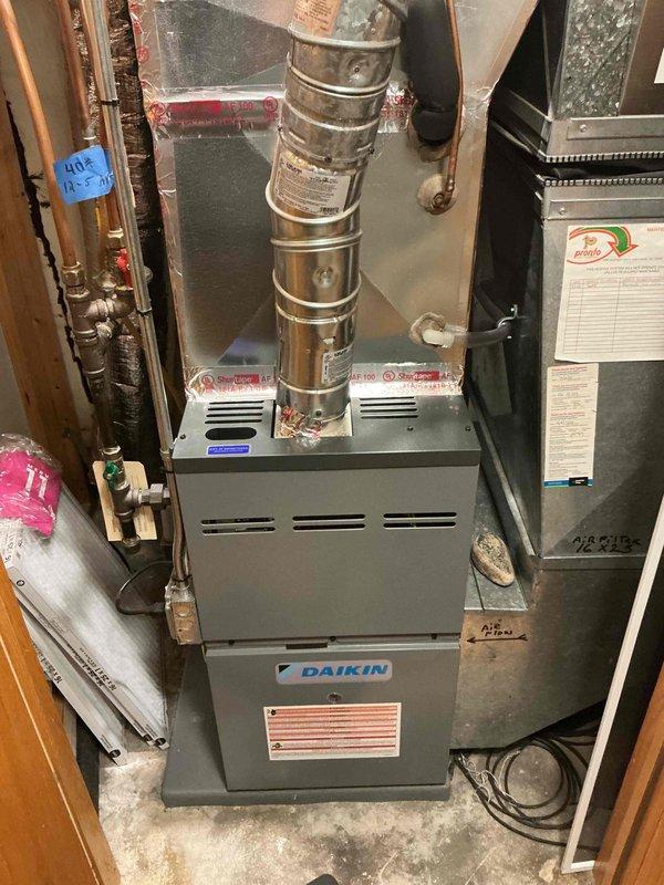 Completed scheduled air conditioning tune-up and maintenance inspection on Daikin HVAC system. During inspection, identified malfunctioning condensate pump that had seized and was no longer operational. Removed failed condensate pump unit and installed new replacement pump to ensure proper drainage and prevent potential water damage or system shutdown.