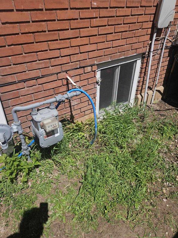 Responded to outdoor faucet that had been dripping throughout the winter season. Upon inspection, determined the hose bib had sustained freeze damage and was leaking at the connection point. Removed the damaged hose bib assembly and installed a new frost-free hose bib with ball valve to prevent future freeze-related failures. Tested system for proper operation and verified no additional leaks were present.