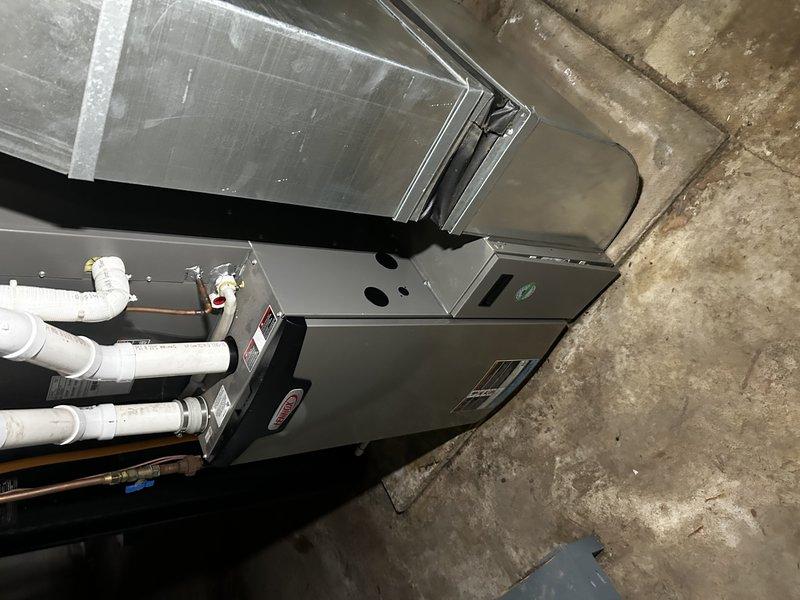 Responded to no cooling complaint with thermostat communication error on Lennox system. Diagnosed failed S-30 thermostat unable to communicate with air handler control board. Replaced defective S-30 unit with new S-40 model thermostat under warranty, completed all wiring connections to control module, and verified proper communication between thermostat and system. Tested cooling operation and confirmed all functions operating correctly.