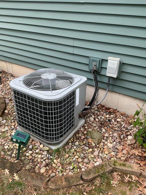 Performed comprehensive AC tune-up on 17-year-old FRP system, including thorough cleaning of outdoor condenser unit, flushing of indoor condensate drain line, and complete operational testing of all equipment components. All systems tested and verified operating within normal parameters upon completion.