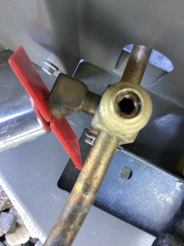 Performed startup and system check on newly installed air conditioning unit. Verified proper refrigerant release from service ports and confirmed all connections were secure. Inspected brass service valves, refrigerant lines, and system components. All equipment operational with no issues identified upon completion of startup procedure.