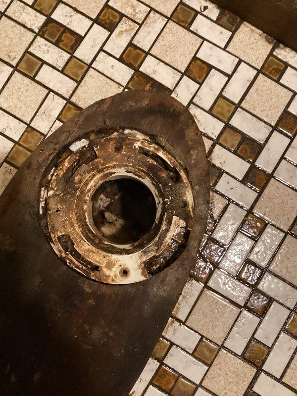 Responded to a basement toilet leaking at the base during flushing. Upon inspection, discovered the toilet flange was broken on both sides, causing water to seep onto the surrounding floor. Removed the toilet from the flange, assessed the damage, and performed a complete flange repair. Reset the toilet with new wax ring and hardware, ensuring proper seal and stability. Tested the toilet multiple times to confirm the leak was eliminated and the fixture was functioning properly.