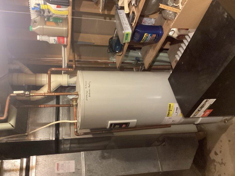 Responded to service call for leaking main irrigation shut-off valve located in basement utility area. Upon inspection, confirmed active leak at main irrigation valve requiring replacement. Successfully removed failed valve and installed new shut-off valve with proper connections to existing copper and PVC piping. Tested system for proper operation and verified no leaks present after replacement.