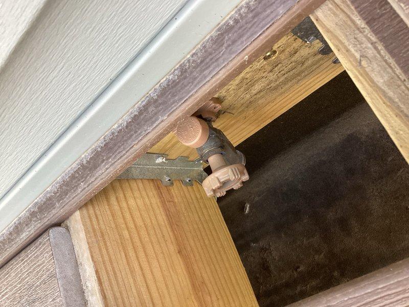 Responded to a water leak in the basement caused by a frozen outdoor lawn faucet. Upon inspection, confirmed the frost-free sillcock had sustained freeze damage during winter conditions, resulting in internal component failure and active water intrusion into the basement space. Removed the damaged lawn faucet assembly and installed a new frost-free sillcock unit, ensuring proper pitch for drainage and secure mounting to the exterior wall framing. Tested the new installation for proper operation and verified no leaks were present at the connection points or through the valve body.