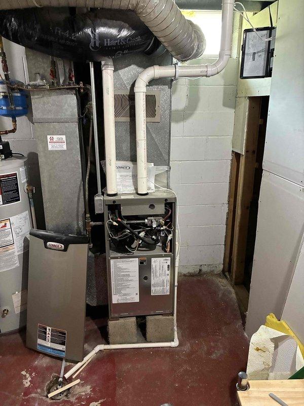 Responded to no heat call and found communication failure between S30 thermostat and E30 smart hub. Upon investigation, discovered the E30 communicating control board was installed on a non-communicating furnace, creating a system mismatch. Identified that the S30 thermostat with magnetic mount was not properly seated on the mount, preventing proper communication with the hub. Repositioned thermostat on magnetic mount and performed system reset, restoring full functionality. Verified heating operation and confirmed system communication was re-established. Discussed findings with homeowner regarding the equipment compatibility concerns and recommended exploring options for either a non-communicating T10 thermostat or an updated communicating thermostat model to improve system reliability. Submitted part order form to verify warranty coverage and obtain pricing for potential thermostat replacement options. System restored to full operation at time of departure.