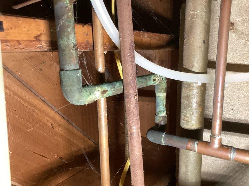 Responded to gas leak emergency after utility company shut off gas supply to the residence. Conducted thorough inspection of gas piping system throughout the home and identified multiple leaks at various connection points on the gas line, confirming utility company's initial findings. Documented all leak locations with photographs and coordinated comfort advisor appointment to provide comprehensive repair proposal for the gas line repairs needed to restore safe gas service to the home.
