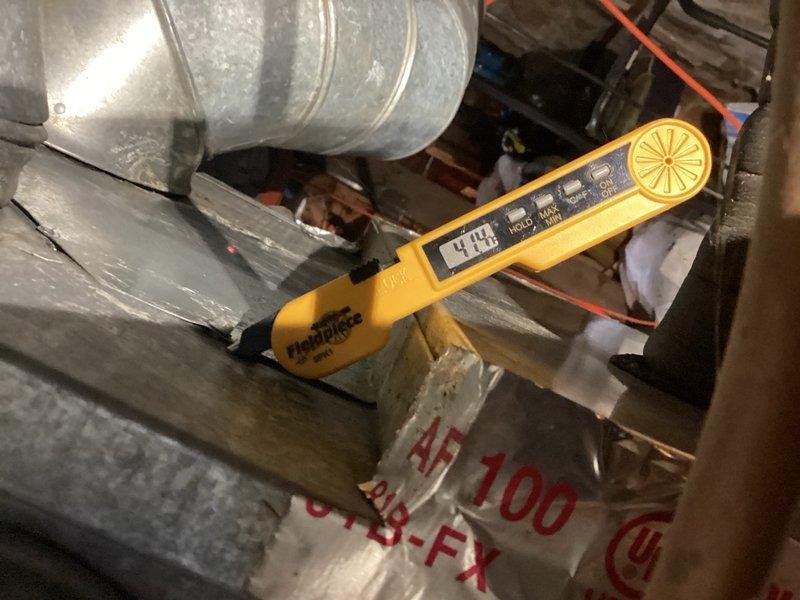 Performed comprehensive AC tune-up on 2012 system under rewards maintenance agreement. Disassembled and thoroughly washed outdoor condenser unit, inspected and tested capacitor and contactor for proper operation, visually inspected evaporator coil to extent accessible, cleared condensate drain line, and verified system performance with 22° temperature split across coil, confirming proper cooling operation.