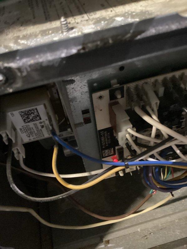 Completed seasonal AC tune-up and identified capacitor showing signs of failure along with refrigerant pressure reading slightly below optimal range. Documented equipment condition with photos and advised that a comfort advisor will follow up to provide replacement pricing options.