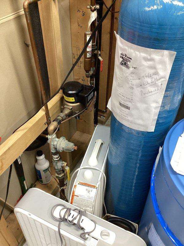 Completed biannual plumbing tune-up and inspection of residential plumbing systems. Inspected water heater for proper operation, checked temperature and pressure relief valve, and verified all connections for leaks. Examined water softener system and confirmed proper functioning of control mechanisms. Inspected sump pump operation and drainage capabilities. Checked laundry hoses for wear, cracks, and proper connections to prevent potential failures. Performed comprehensive leak detection throughout accessible plumbing systems, including all visible pipe connections, valves, and fixtures. Verified all copper and PEX piping connections in mechanical room showed no signs of corrosion or deterioration. Inspected exterior faucets and prepared them according to seasonal requirements. All plumbing systems found to be operating within normal parameters with no immediate concerns identified.