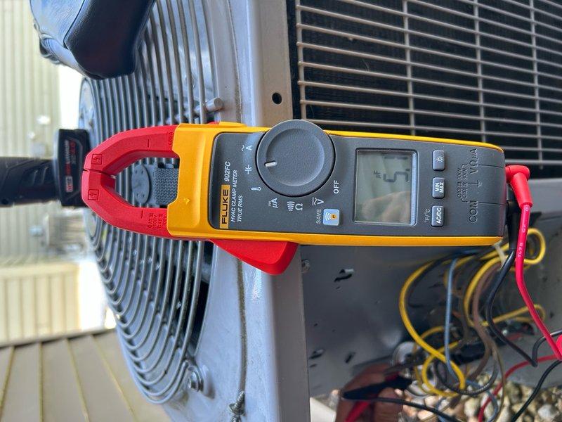 Completed comprehensive AC tune-up and preventative maintenance on residential cooling system. Performed full system inspection including thermostat operation, air filter, blower assembly, condenser coil condition, electrical connections, contactor, capacitor, condensate drain, refrigerant performance, and temperature split measurements. All components and readings found to be within normal operating range with no mechanical or safety issues identified. System operating properly and performing as designed with no repairs required at this time.